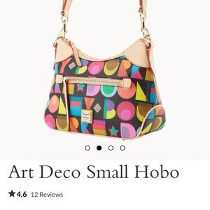 Dooney & Bourke Art Deco Small Hobo Purse